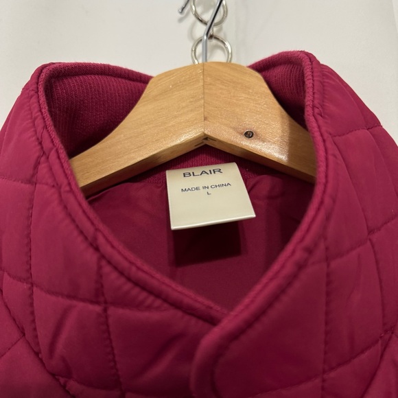 Blair Women's Quilted Vest WinterBerry Size: L - Picture 7 of 12